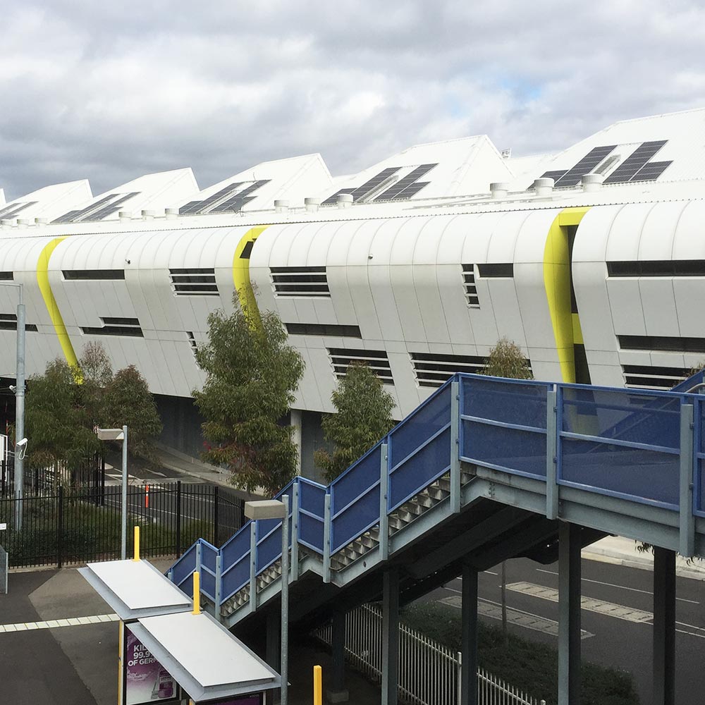 Margaret Court Arena Cladding - CLADDING SYSTEMS